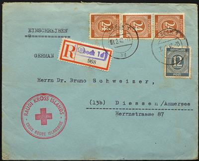 Poststück - Interess. Angebot frühe Nachkriegs-Bedarfspost Deutschland, - Stamps