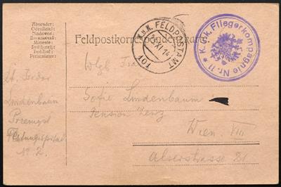 Poststück - Österr. Feldpost WK I, - Briefmarken