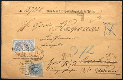 Poststück - Österr. Nr. 37 II + 38 II - Známky