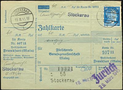 Poststück - Ostmark 1945 Niederösterreich - Francobolli
