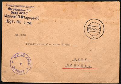 Poststück - Ostmark Partie Kriegsgefangenen Arbeitskommanden, - Briefmarken