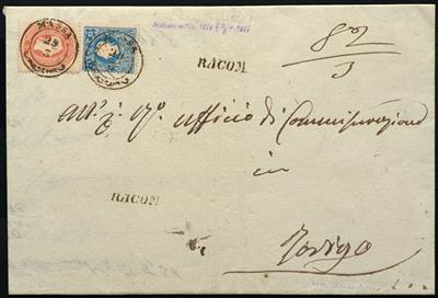 Poststück - Venetien Nr. 11 II + 12, - Briefmarken