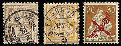 gestempelt/*/** - Sammlung Schweiz ca.1851/1933, - Stamps