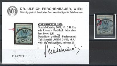 gestempelt - Österr. Nr. 5H IIIa, - Stamps