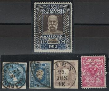 gestempelt/* - Sammlung Österr. Monarchie ab 1850 mit Lombardei, - Briefmarken