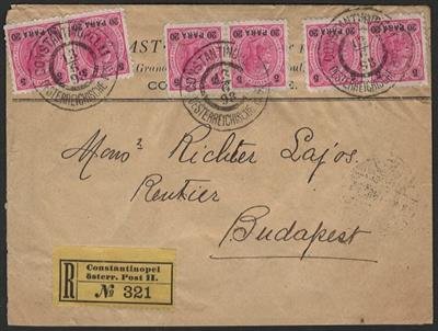 Ö Levante Poststück - 1890/1900 Ausgabe - Briefmarken