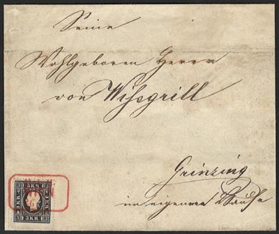 Poststück - Österr. Nr. 11 II, - Briefmarken