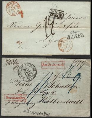 Poststück - Österreich 1850/1858, - Francobolli