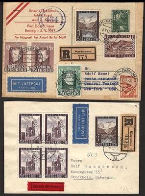 Poststück - Partie meist Sonder - Flugpostbelege Österr. ab ca. 1947, - Stamps