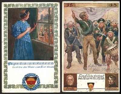 Poststück - Partie Monarchiebelege Österr. mit Bahnpoststempeln, - Briefmarken