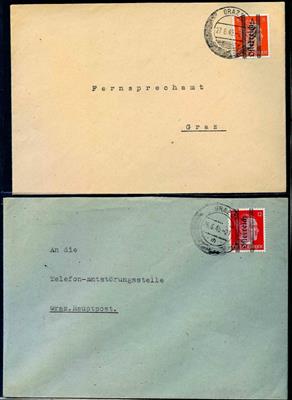 Poststück - Österr. 1945, - Briefmarken