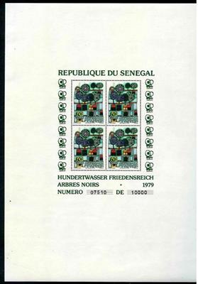 ** - Senegal Block Nr. 34/36 (Hundertwasser), - Francobolli