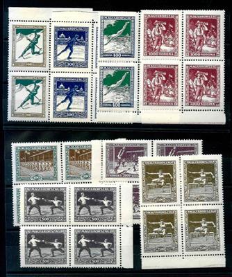 ** - Ungarn 1925 Sport-Serie im - Briefmarken und Ansichtskarten