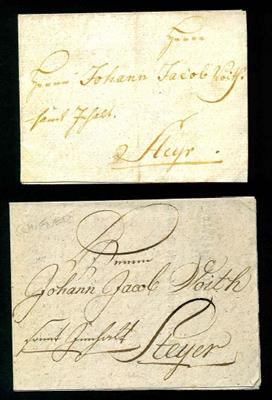 Österr. 1773/1792 - 4 Fuhrmannsbriefe - Francobolli