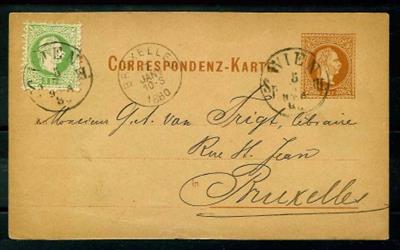 Österr. Ausg. 1867 - Partie Poststücke und Ganzsachen, - Briefmarken und Ansichtskarten