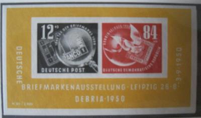 ** - Sammlung DDR 1949/1990, - Briefmarken und Ansichtskarten
