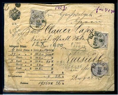 1900 "BADEN II/13.10.00" Einkreisstempel - Stamps