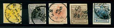gestempelt - 1850 Freimarken komplett, - Briefmarken und Ansichtskarten