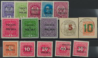 gestempelt/Briefstück - Großbrit. - Dienstmarken - kl. Sammlung "Inland Revenue", - Briefmarken und Ansichtskarten