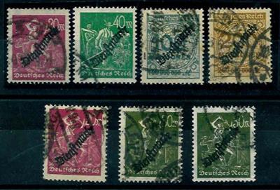 gestempelt - D.Reich Dienstm. Nr. 75,75 Y, - Briefmarken und Ansichtskarten