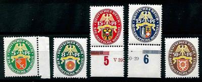 ** - D.Reich Nr. 430/34 - meist gute Erh., - Stamps