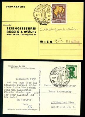 Partie Österr. Christkindl - Belege ab 1952 - versch. Erh.,(28), - Briefmarken und Ansichtskarten
