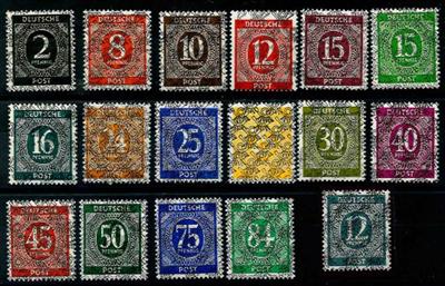 ** - Bizone Nr. 52IIDD/68IIDD (Doppelaufdruck Netz), - Stamps