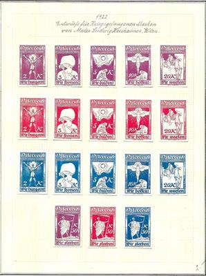 (*) - Österr. 1922 - Hesshaimer - Entwürfe - Briefmarken und Ansichtskarten