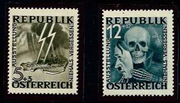 ** - Österr. 1946 - Blitz/Totenkopf - Zhg. tlw. korregiert, - Briefmarken und Ansichtskarten