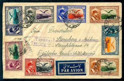 Iran 1939/40 3 philatelistische Briefe vom Iran in das D.Reich, - Stamps