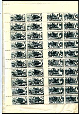 Österreich 1. Rep. ** - 1938 SchuschniggWahlwerbevignetten Ganzbogen in grau mit 4 Wertstufen komplett, - Briefmarken und Ansichtskarten