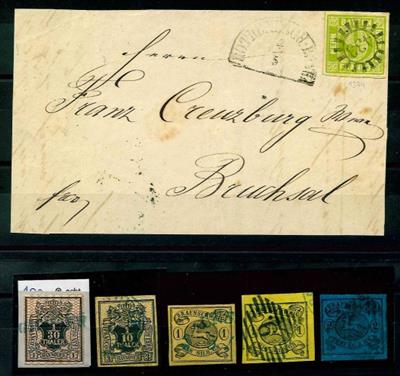 gestempelt/Briefstück- Braunschweig Nr. 6a - Briefmarken und Ansichtskarten