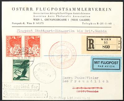 Katapult Österr. 1934 Katapultpost Südatlantik, - Stamps