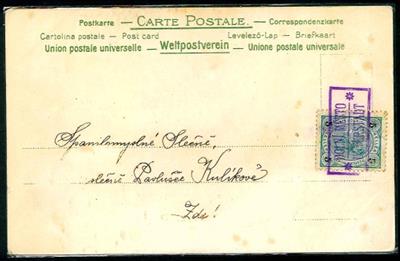 1901/14 5 Karten mit interessanten - Francobolli
