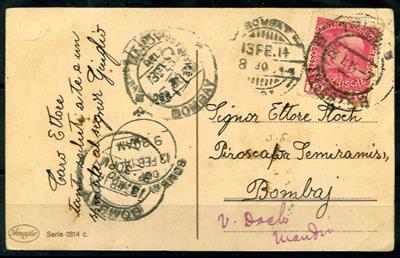 1913/14 5 Ansichtskarten von Triest - Briefmarken und Ansichtskarten