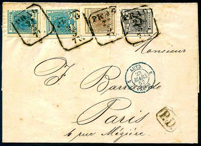 Österreich Ausgabe 1850 Poststück - 1857 Freimarken - Stamps