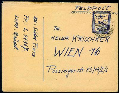 Poststück - Interss. Luftwaffen- Feld post- Korrespondenz 1942/1945 von Ostpreußen/Frankreich/Belgien usw., - Stamps
