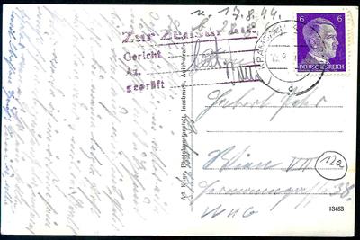 Poststück - Ostmark . Brief und Karte nach Wien aus 1944, - Briefmarken und Ansichtskarten