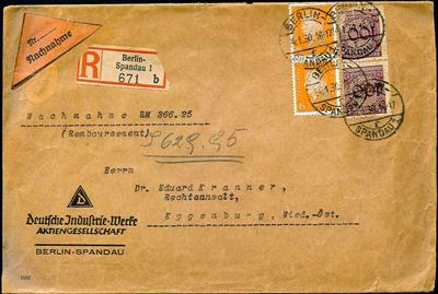 Poststück - Partie Poststücke D.Reich meist III. Reich, - Francobolli