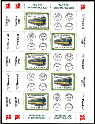 ** - Österr. - Partie EURO - NREUHEITEN - alles KLBG. zum "Tag der Briefmarke", - Briefmarken und Ansichtskarten