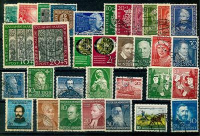 gestempelt- BRD Nr. 111/13 + 115/22 + 139/47 + 149/161 - alle schön gestplt., - Stamps