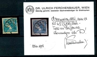 gestempelt- Österr. Nr. 6IIIb mit - Briefmarken und Ansichtskarten