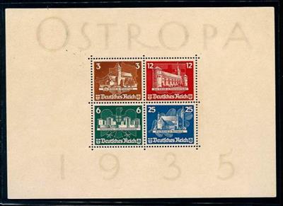 (*) - D.Reich Bl. Nr. 3 (OSTROPA) gepr. Schlegel, - Briefmarken