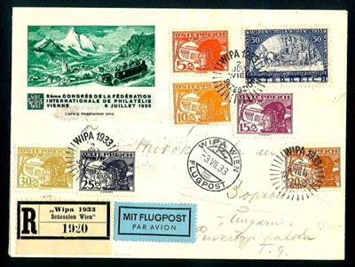 Österreich 1. Republik Poststück - 1933 WIPA-Marke - Briefmarken