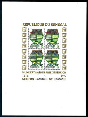 ** - Senegal - HUNDERTWASSER -BLÖCKE (Block 34/36), - Briefmarken