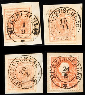 ö Ausgabe 1850 Briefstück/Poststück - 1850/66 "MÜRZZUSCHLAG" - Stamps