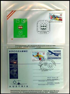 Motive **/Poststück - 1964/76 Olympische - Stamps