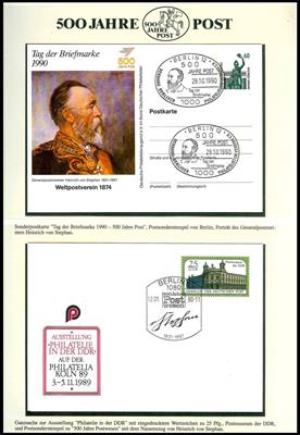 Motive Sammlungen **/Poststück - "500 Jahre - Briefmarken