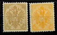 Bosnien * - 1900 Freimarken 30 Heller braun und 40 Heller gelborange, - Briefmarken