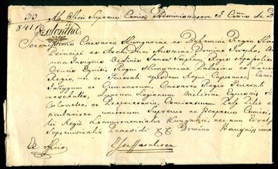 Ö Vorphila 1841 "Szalontha" Zier- Ovalstempel auf Brief mit sehr langer politischen Anschrift und Titeln, - Známky